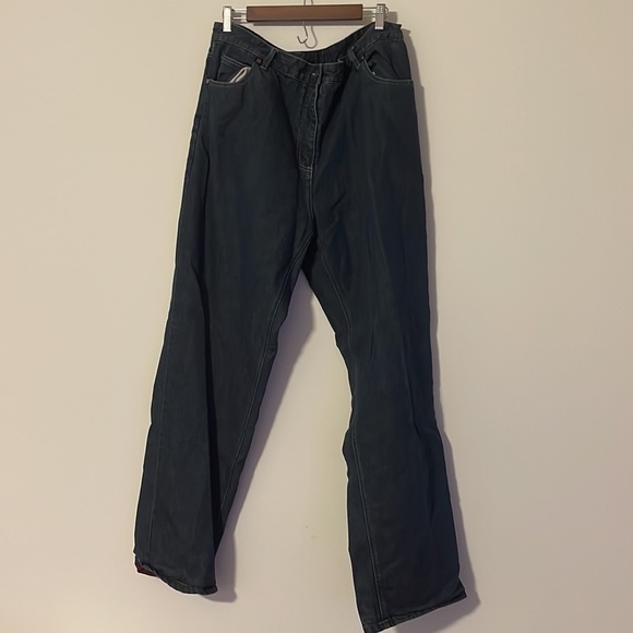 Woolrich Red Plaid Flannel Lined Jeans - Picture 2 of 7